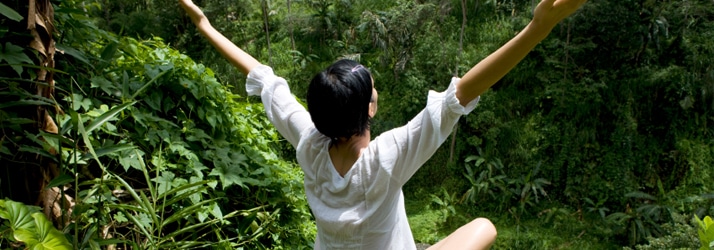 woman in yoga pose